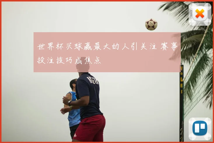 世界杯买球赢最大的人引关注 赛事投注技巧成焦点